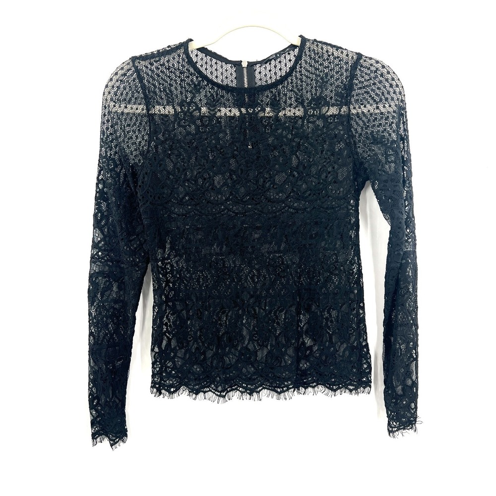 New Look back floral lace long sleeve top whimsigoth gothic chic glam boho 6